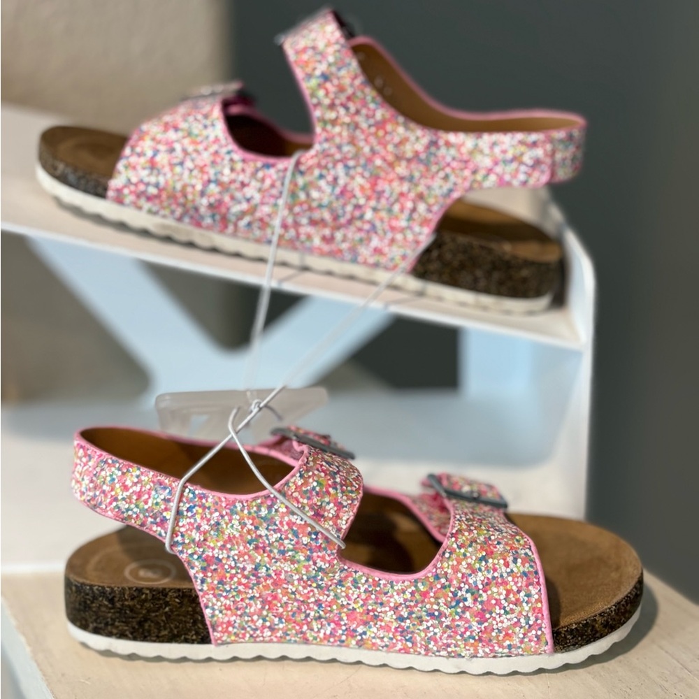Toddler Reagan Footbed Sandals Multicolor - Cat & Jack - Size 8 NEW - Picture 2 of 6